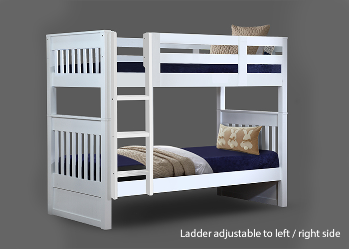 Riley Super Single Bunk Bed with Pull Out Single Bed